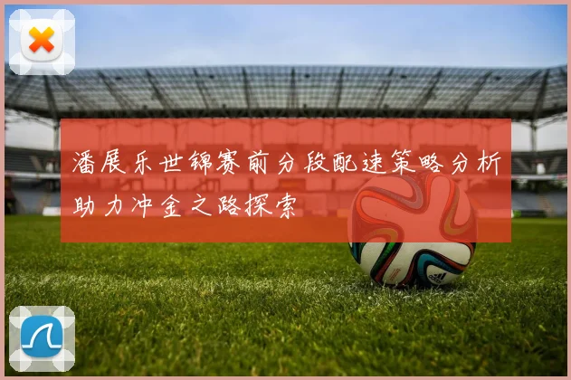 潘展乐世锦赛前分段配速策略分析助力冲金之路探索